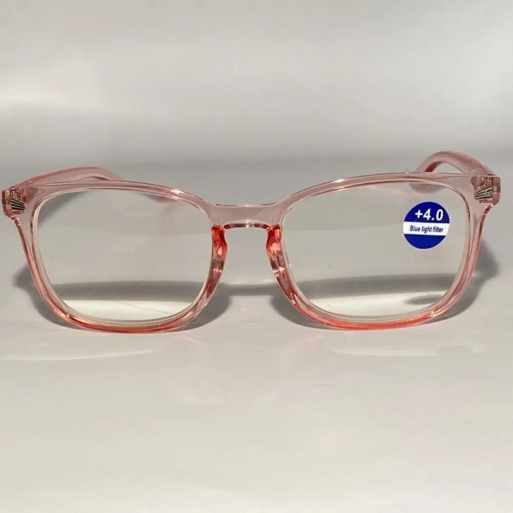 1135 Colette 4.0 Clear  Pink Reading Glasses Soft Butterfly Style Readers NWT